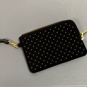 Small gold studded wristlet